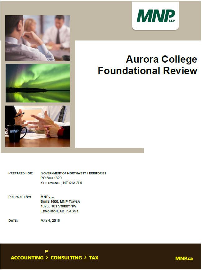 Aurora College Foundational Review Report Sept 25 2020