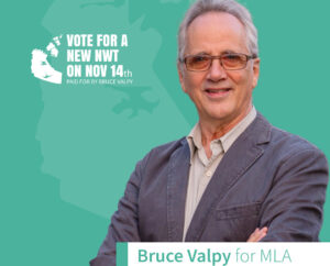 Bruce Valpy, running for MLA in NWT Election 2023.